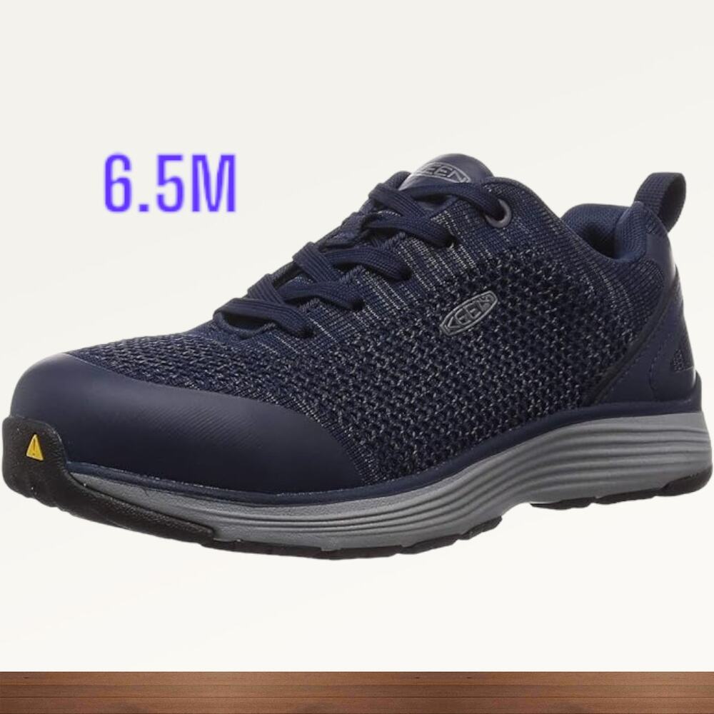 Keen Womens size 6.5M Sparta Blue Grey Alloy Toe Work Shoes ~ runs small